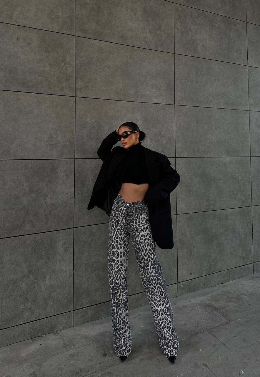 Leopard Τζιν Παντελόνι - Image 2