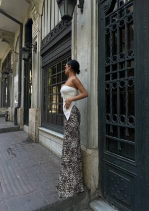 Alternative view of Λεοπάρ Σατέν Φούστα