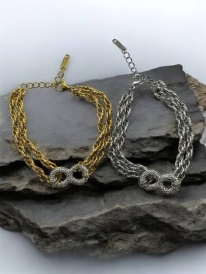 Διπλή Αλυσίδα Βραχιόλι Infinite