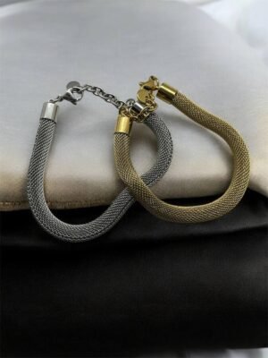 Βραχιόλι Αλυσίδα σε Χρυσό και Ασημί