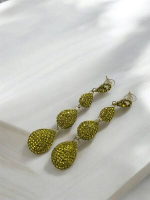 Κρεμαστά Σκουλαρίκια με Διαμαντάκια