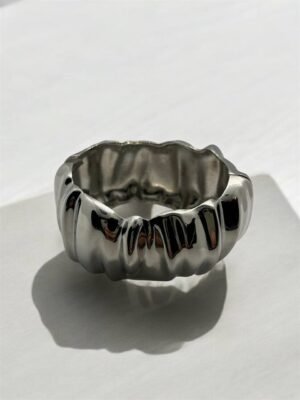 Alternative view of Χειροπέδα Βραχιόλι Χρυσό & Ασημί