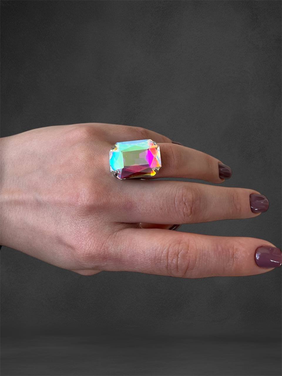 Δαχτυλίδι με μεγάλο κρύσταλλο - Image 4