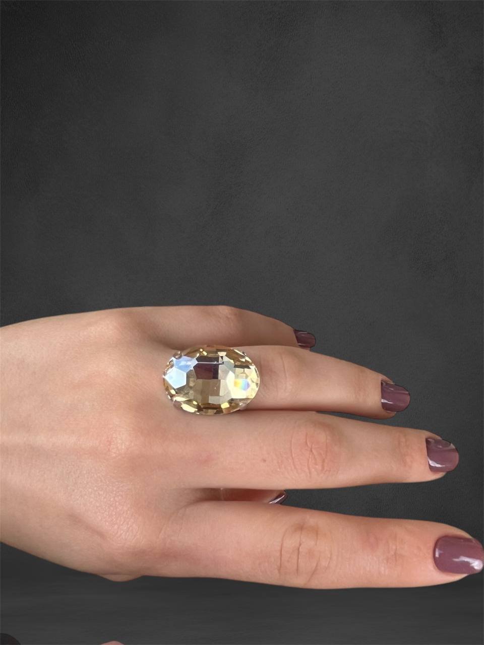 Δαχτυλίδι με μεγάλο κρύσταλλο - Image 2