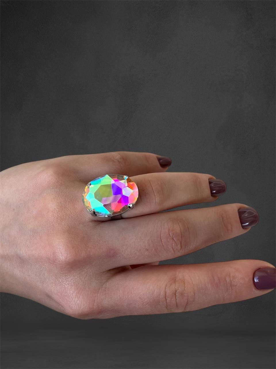 Δαχτυλίδι με μεγάλο κρύσταλλο - Image 3