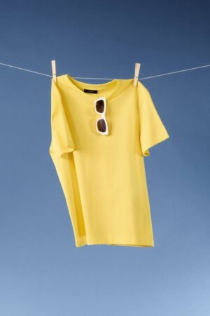 Basic Κίτρινο T-Shirt One Size