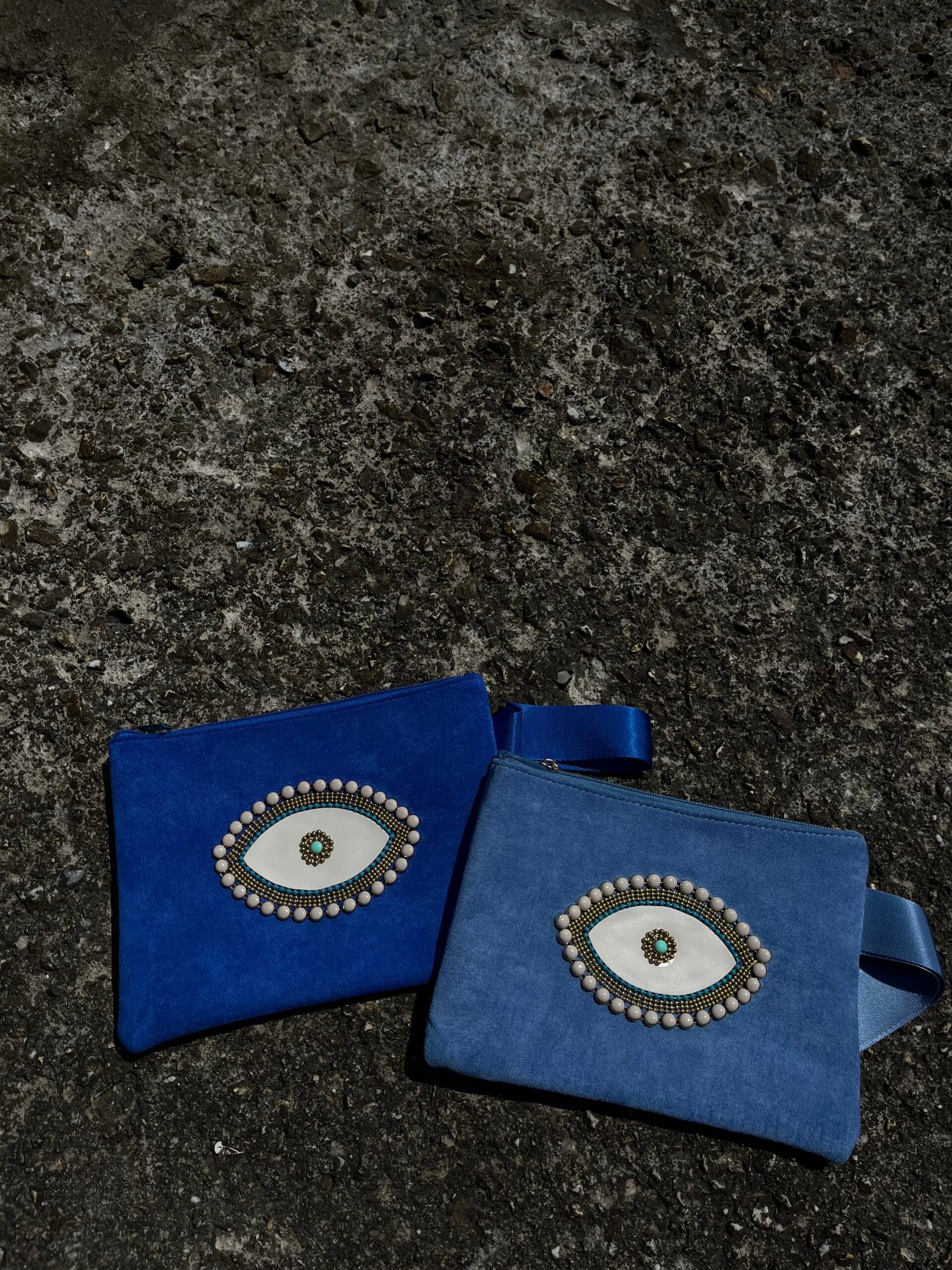 Τσαντάκι Φάκελος με Χερούλι & Κέντημα Ματιού - Image 5