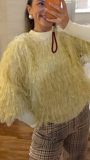 Alternative view of Fluffy Glam Πουλόβερ – One Size