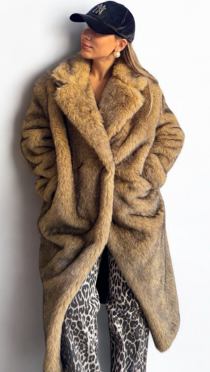 Eco Γούνα Brown Maxi