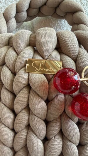 Alternative view of Marshmallow cappuccino με χερούλι πλεκτό