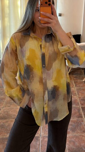 Katrin Πουκάμισο Strass Κιτρινο