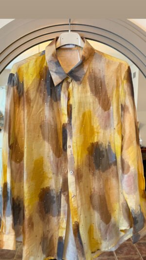 Alternative view of Katrin Πουκάμισο Strass Κιτρινο