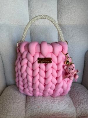 Alternative view of Marshmallow Pink bag μεσαίο