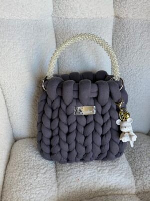 Alternative view of Marshmallow Γκρι bag μεσαίο