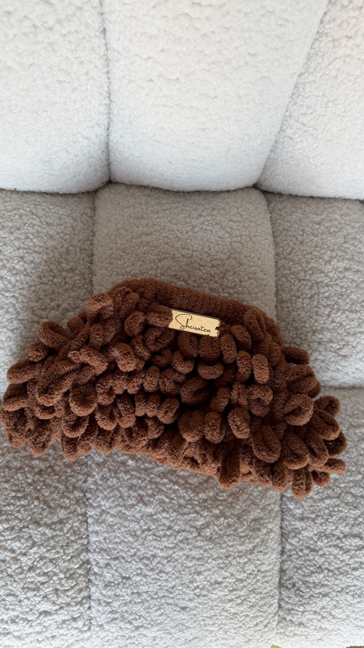 Mini Puffy Bag καφε