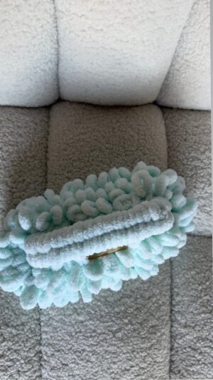 Alternative view of Mini Puffy Bag light blue