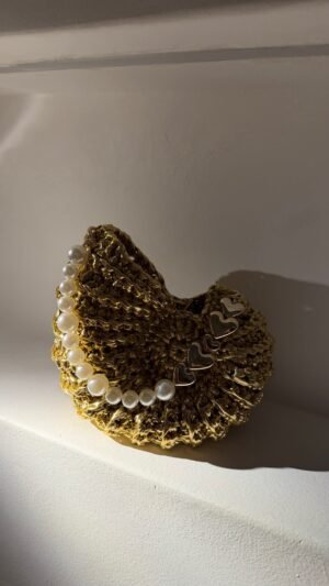 Alternative view of Πλεκτό premium κοχύλι golden