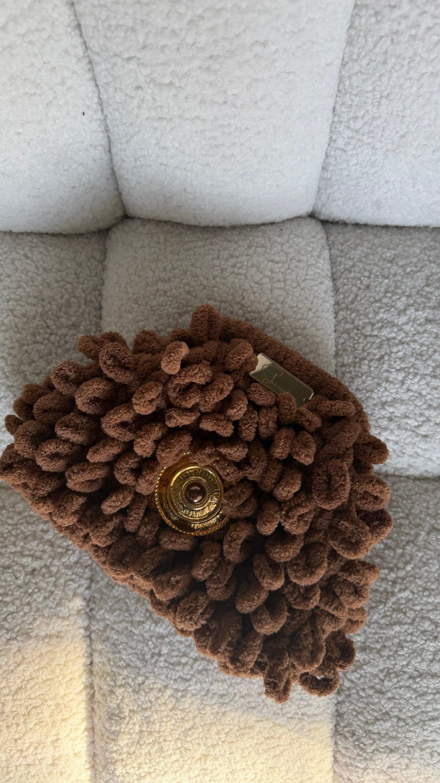 Mini Puffy Bag καφε