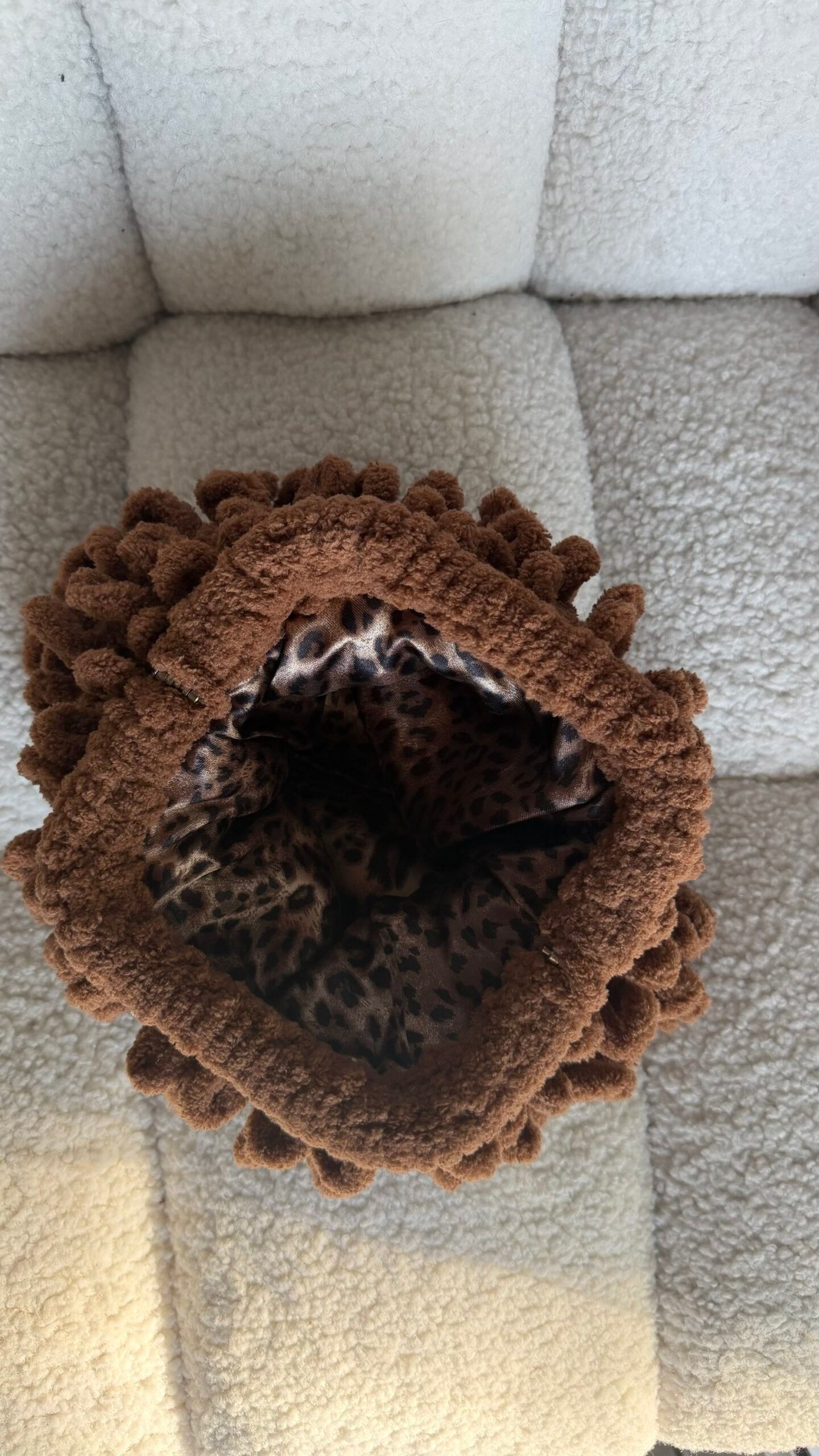 Mini Puffy Bag καφε - Image 2