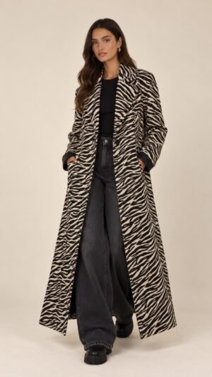 Παλτό maxi Zebra Lumina